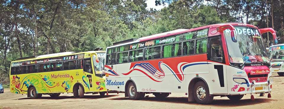 kerala famous tourist bus